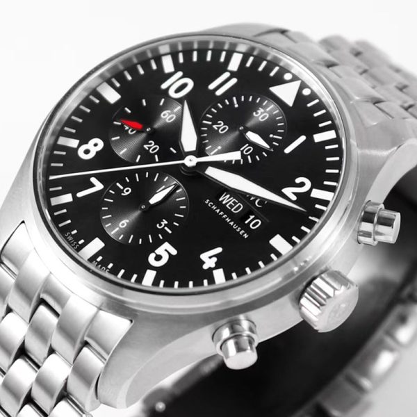 IWC 377714 PILOT TIMING Gray surface steel belt 43MM - Image 4