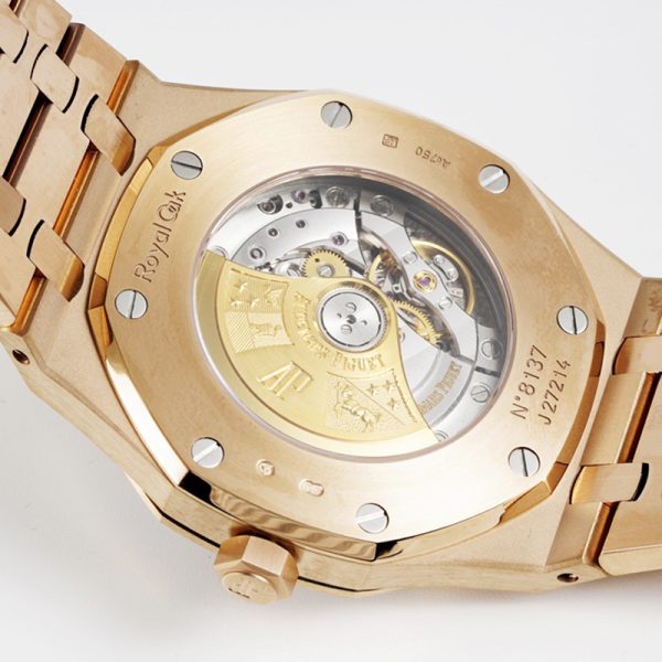 Audemars Piguet 15400 41mm Rose gold shell with white face ose gold band - Image 5