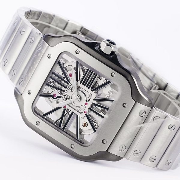 Cartier Santos de 39.8mm Cutout Black - Image 5