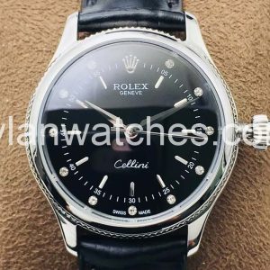 rolex cellini black face