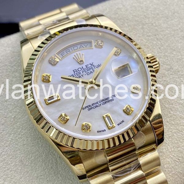 ROLEX M126234 JOURNAL Golden Mother of Pearl 36mm - Image 3