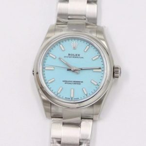 rolex oyster perpetual tiffany blue