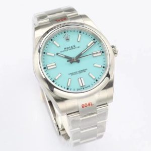 rolex oyster tiffany blue