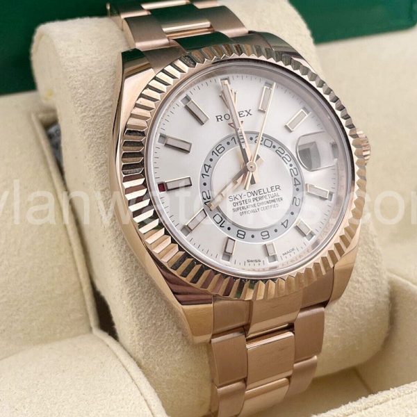 Rolex 326935 Sky-walker White Plate Rose Gold 42MM - Image 2