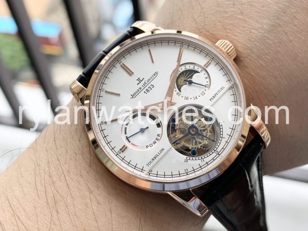 Jaeger LeCoultre MASTER TOURBILLON 43mm white face golden shell - Image 2