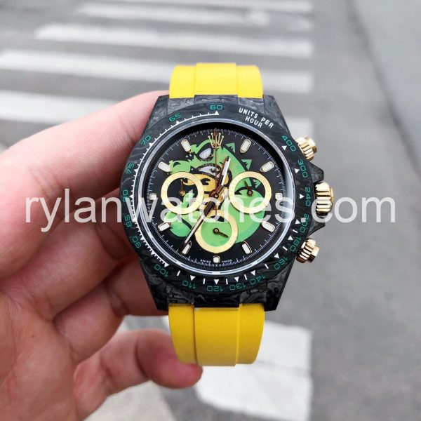 rolex daytona carbon yellow