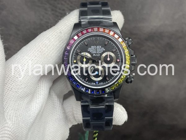 rolex daytona black face