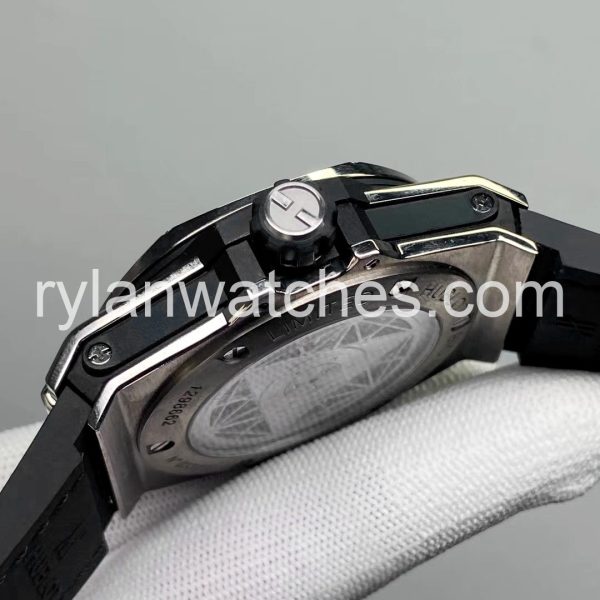 Hublot Big Bang Sang Bleu 45mm Gray Face Black Leather Strap - Image 6