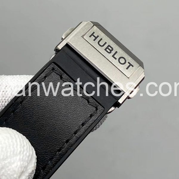 Hublot Big Bang Sang Bleu 45mm Gray Face Black Leather Strap - Image 3