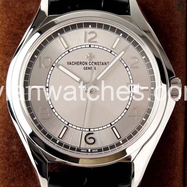 Vacheron Constantin 4600E Fiftysix 40mm White-faced steel case and leather strap - Image 2