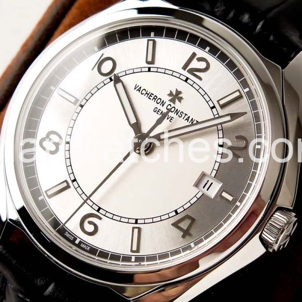 Vacheron Constantin 4600E Fiftysix 40mm White-faced steel case and leather strap - Image 7