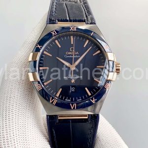 omega constellation blue