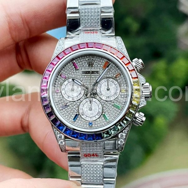 rolex rainbow daytona white