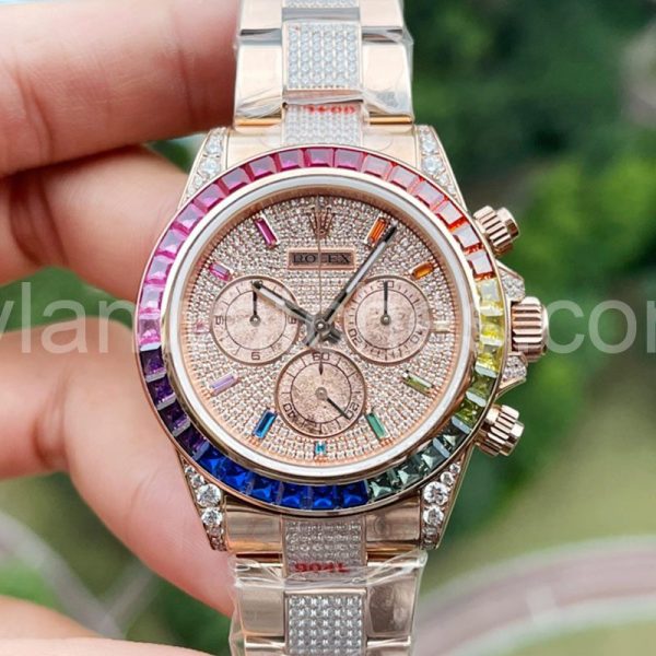 rolex rainbow daytona gold