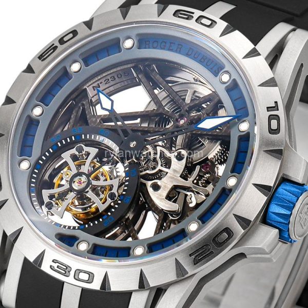 Roger Dubuis Excalibur Spider ​​RDDBEX0479 Black and Blue 45mm - Image 7