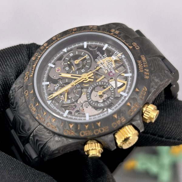 Rolex DIW Daytona Carbon fiber strap skeleton movement black I 40mm - Image 2