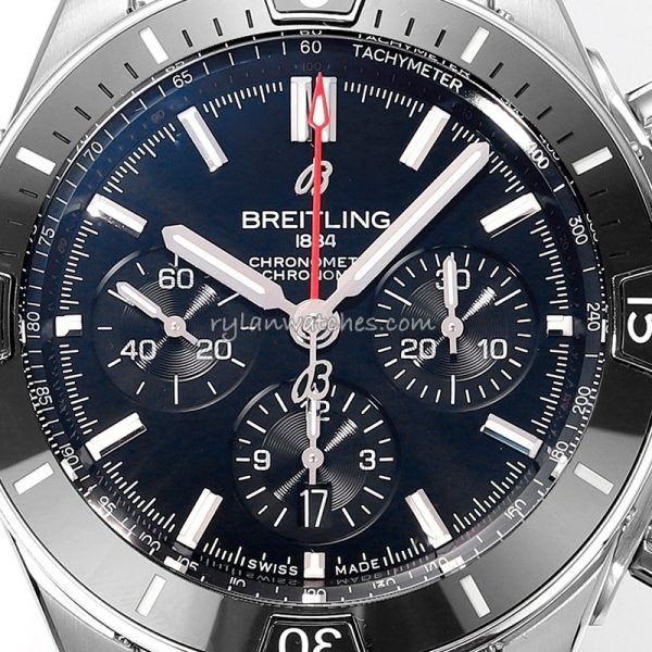 Breitling Super Chronomat B01 Ceramic bezel Rubber strap black 44mm - Image 2