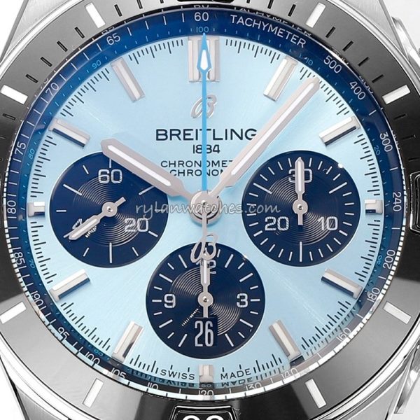 Breitling Super Chronomat B01 Ceramic bezel Rubber strap blue 44mm - Image 2