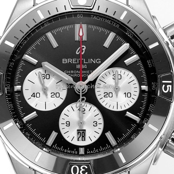 Breitling Super Chronomat B01 Ceramic bezel Steel strap black II 44mm - Image 2