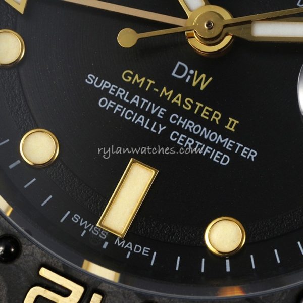 Rolex DIW GMT Master II Carbon Fiber Gold 40MM - Image 5